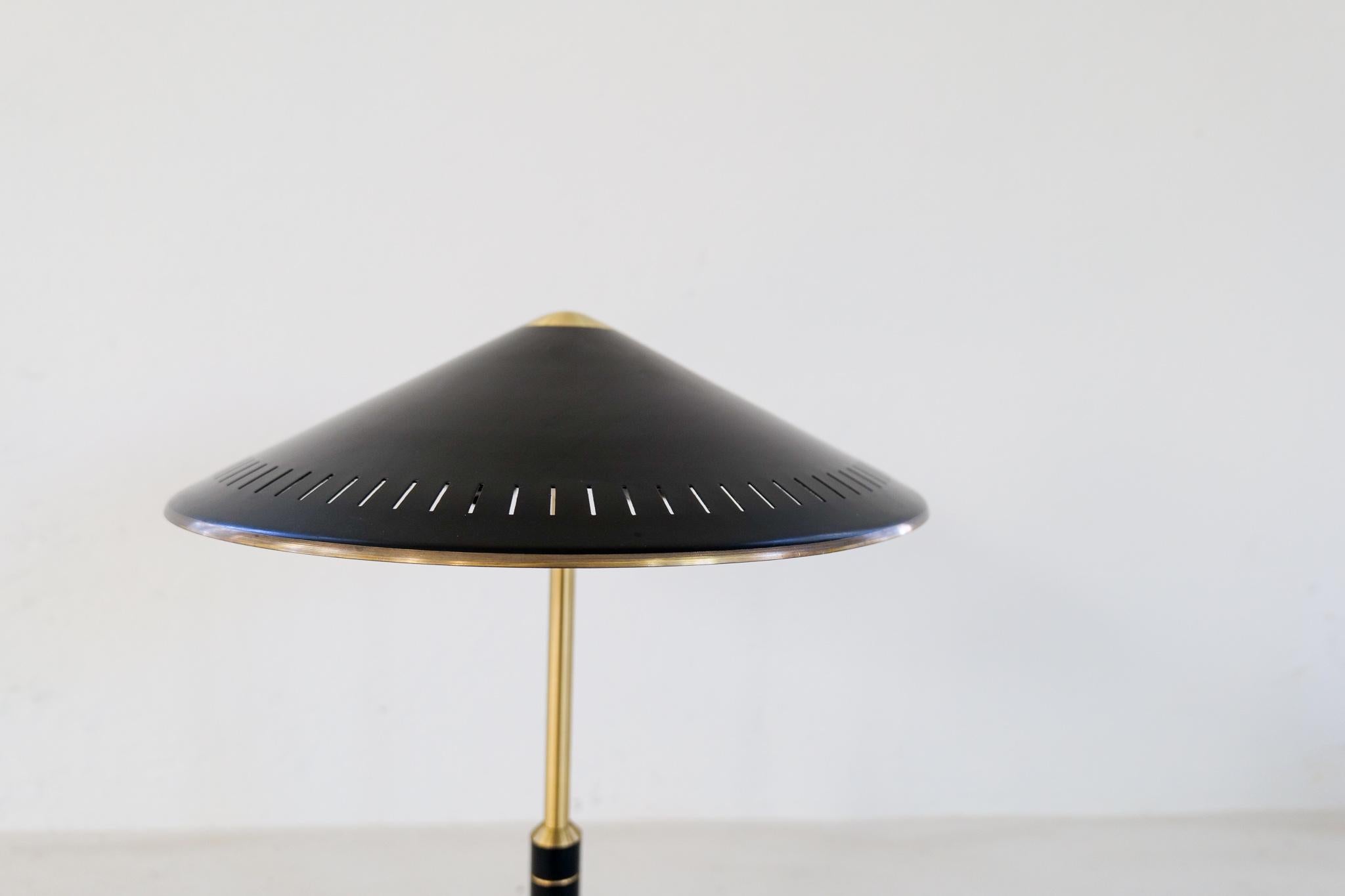 Midcentury Modern Table Lamp by Bent Karlby Produced by Lyfa in Denmark, 1956 For Sale 1