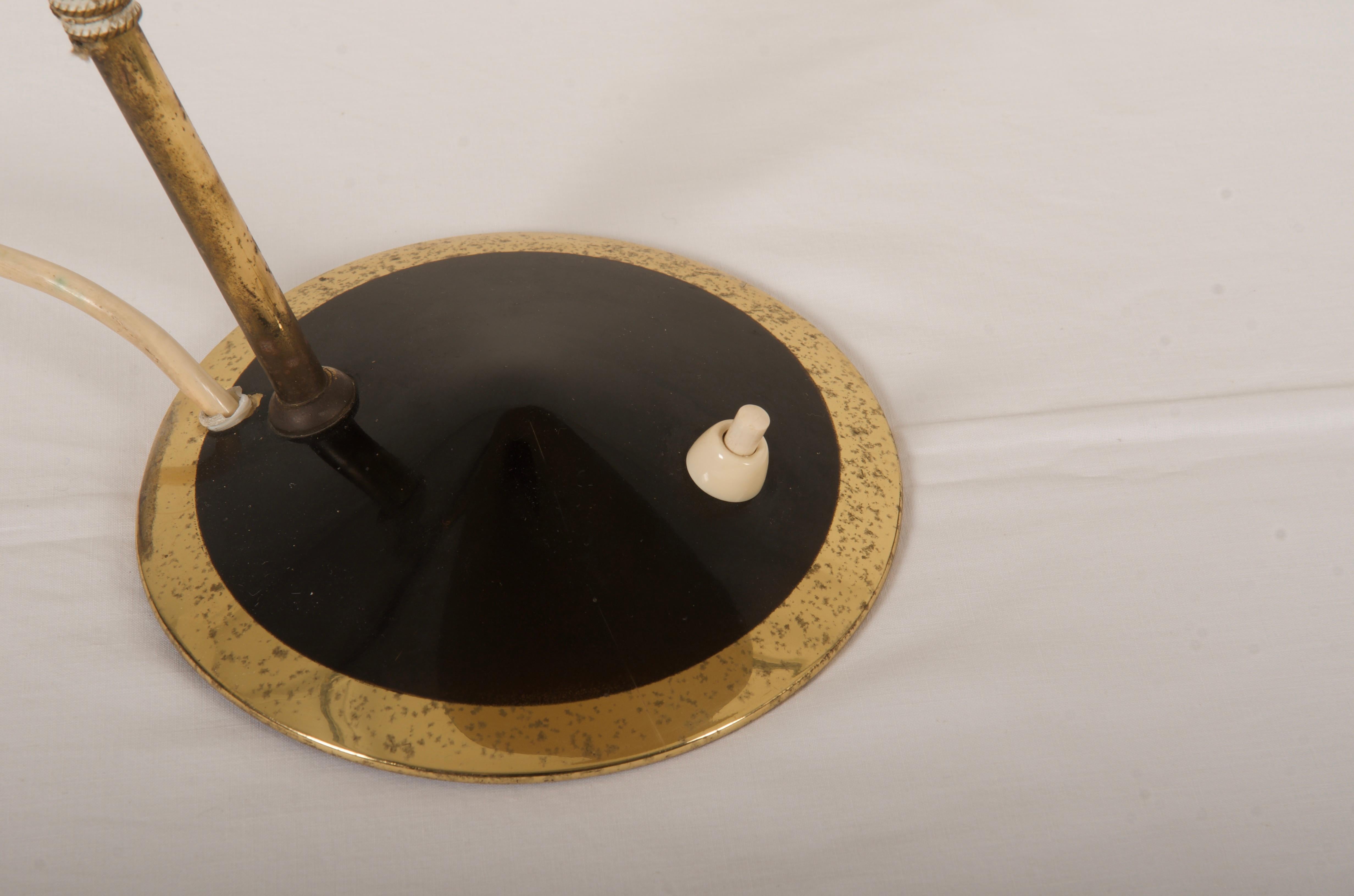 Austrian Mid-Century Brass Table Lamp For Sale