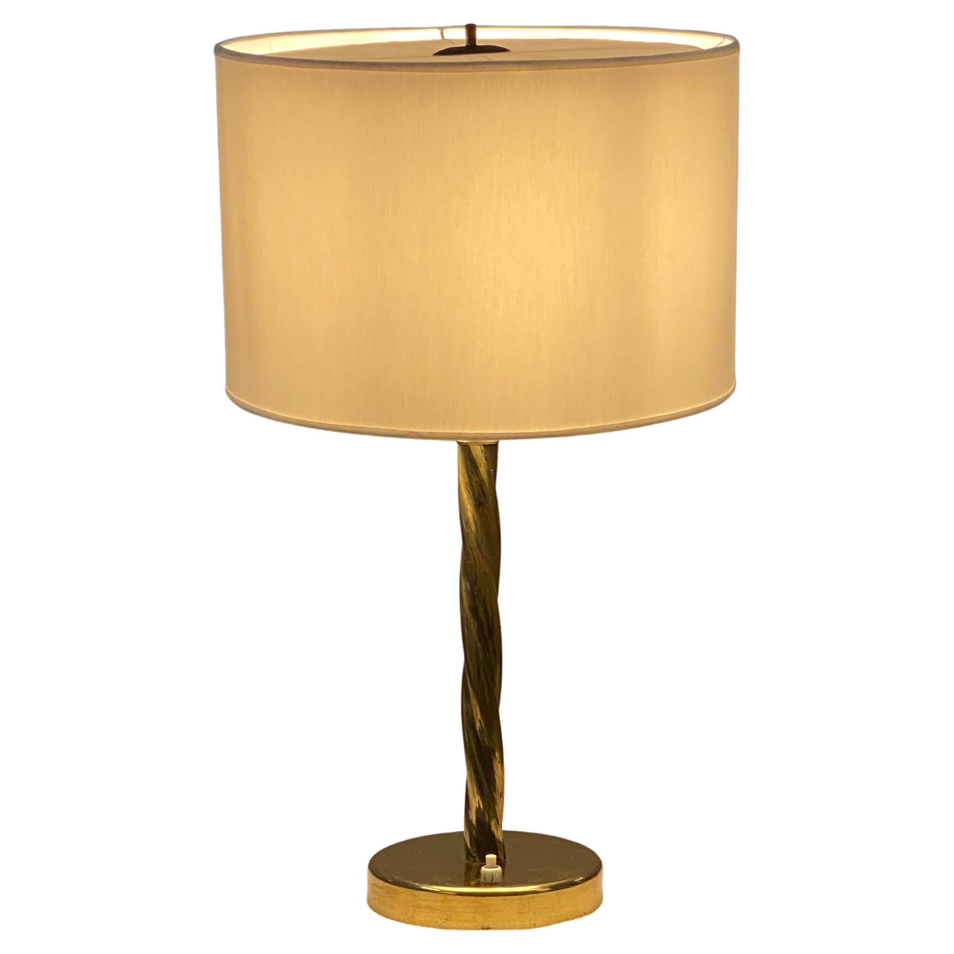Midcentury Brass Table Lamp  For Sale