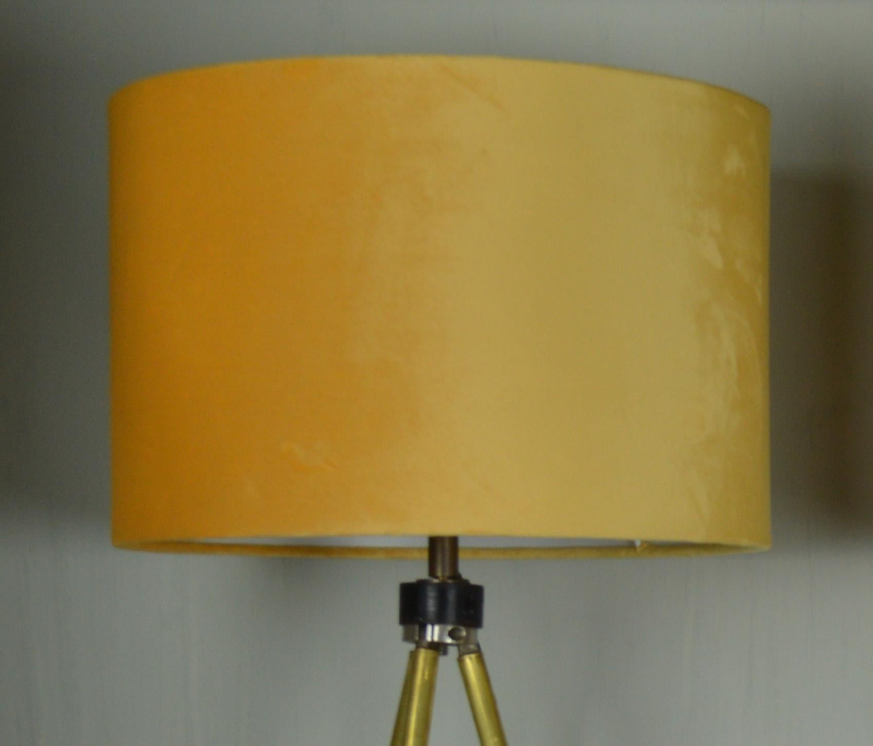 Industrial Midcentury Brass Telescopic Tripod Table Lamp