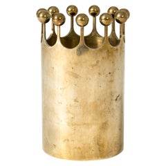 Midcentury Brass Vase by Pierre Forssell