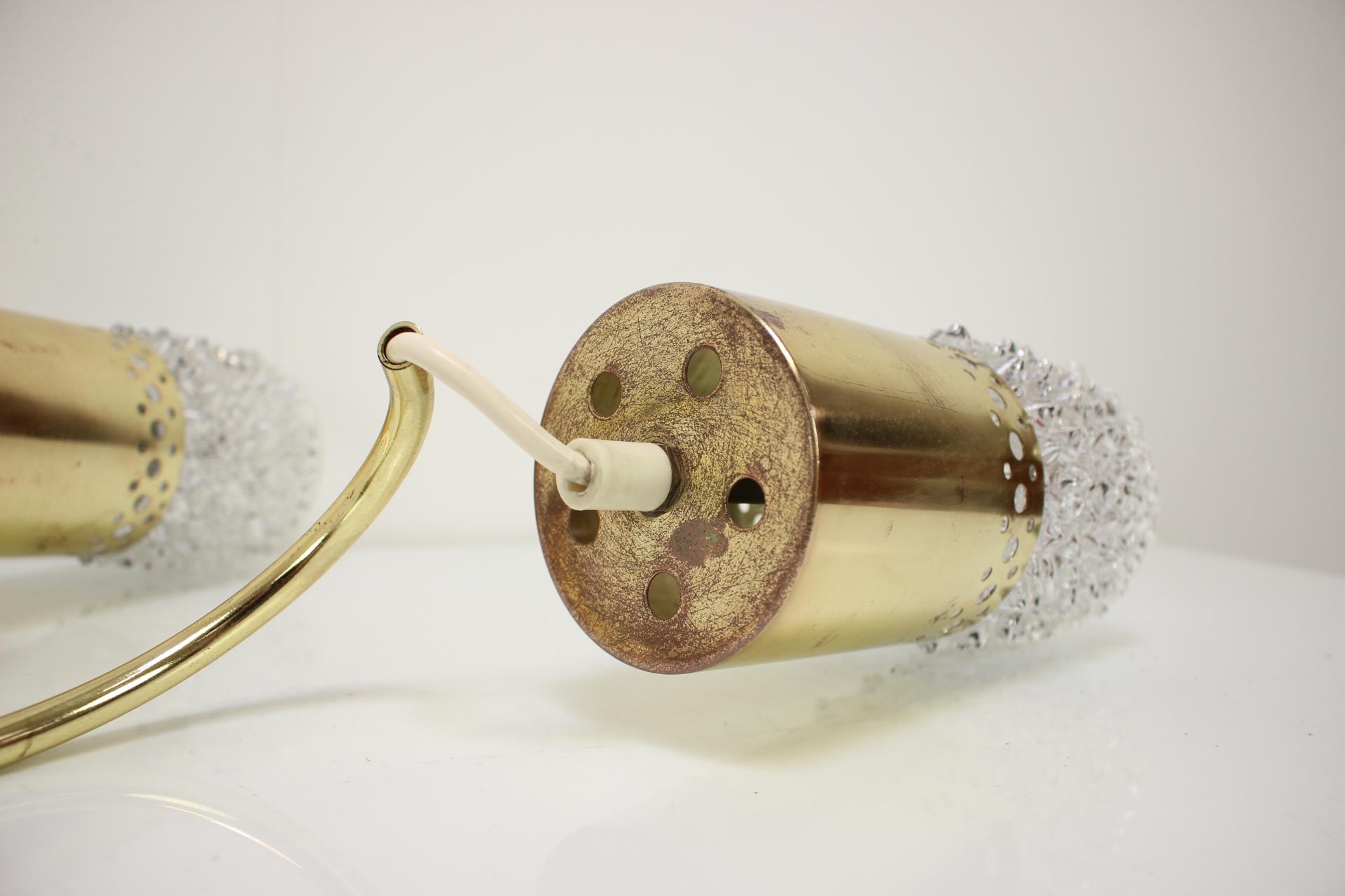 Midcentury Brass Wall Lamp, Germany, 1970s For Sale 1