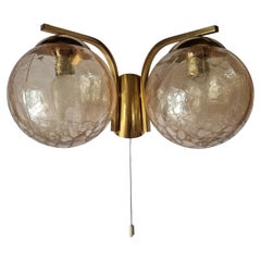 Midcentury Brass Wall Lamp, Germany, 1970s