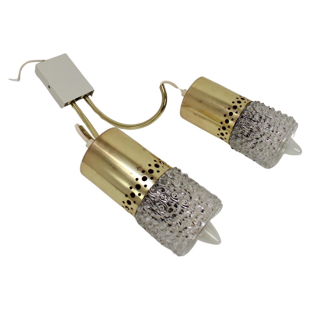 Midcentury Brass Wall Lamp, Germany, 1970s For Sale
