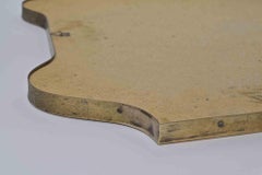 Midcentury Brass Wall Mirror, Italy, mid-20th Century