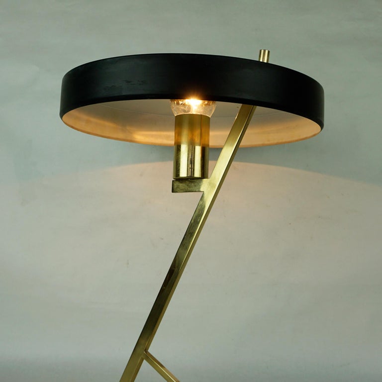 Mid-Century Brass Z Table Lamp by Louis Kalff for Philips Netherlands For  Sale at 1stDibs