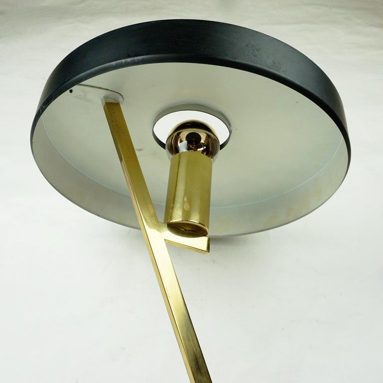 Mid-Century Brass Z Table Lamp by Louis Kalff for Philips Holland For ...