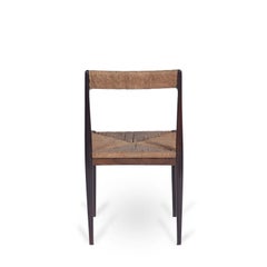 Mid-Century Brazilian Chair with Brazilian Wood and Cattail, 1950s
