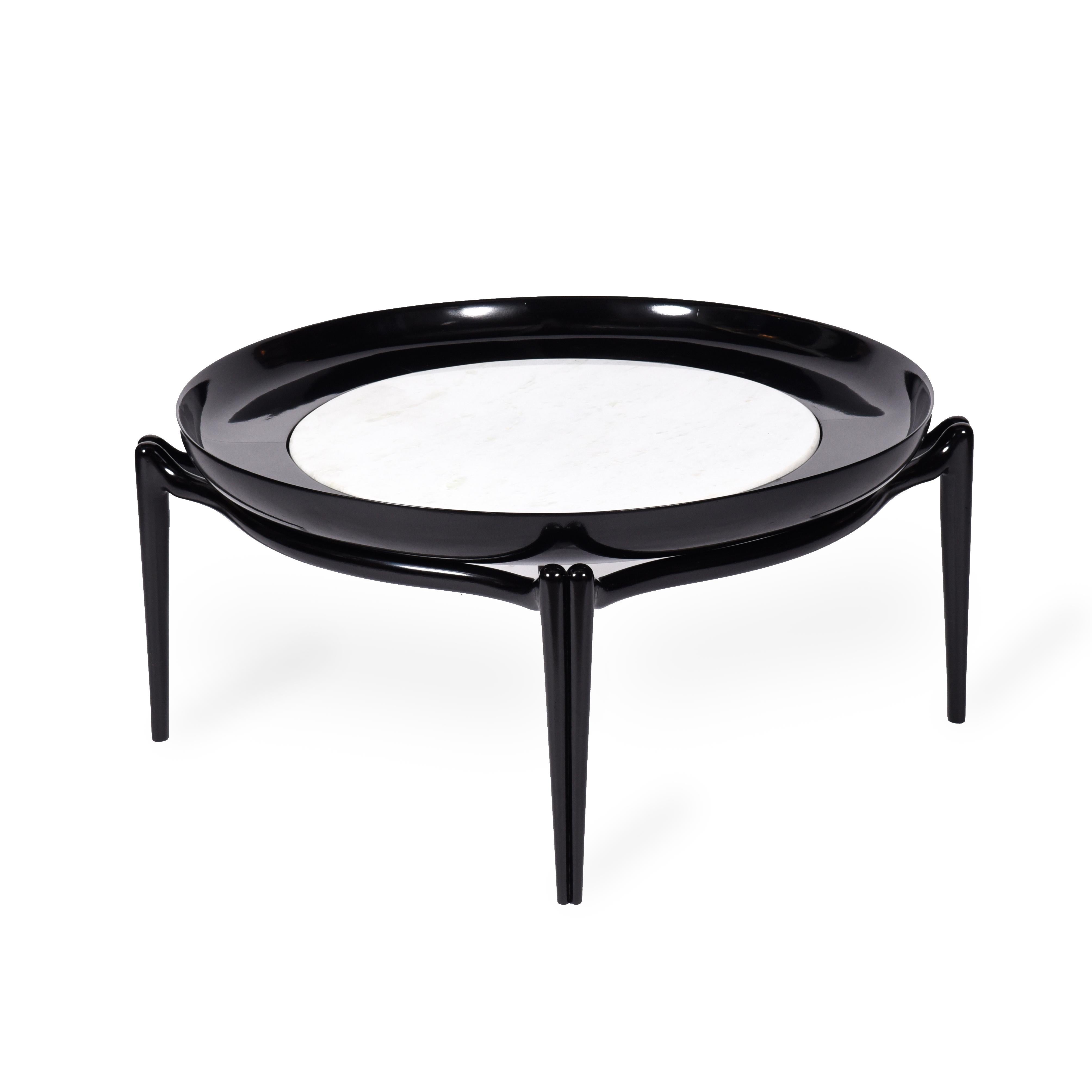 Mid-Century Modern Giuseppe Scapinelli Midcentury Brazilian Coffee Table in Lacquered Table