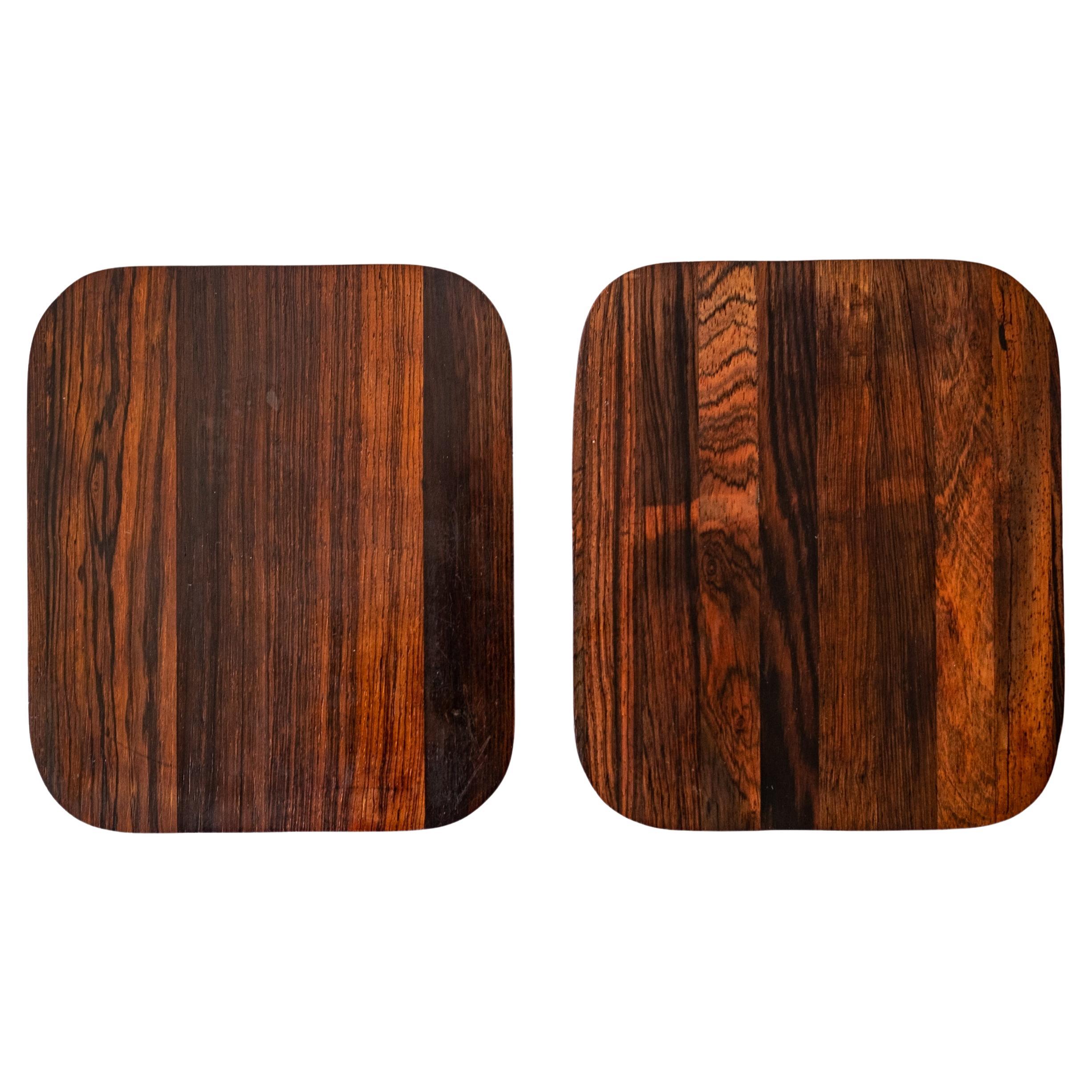 Mid-Century-Jacaranda-Tabletts aus Holz, brasilianische Moderne, Jean Gillon