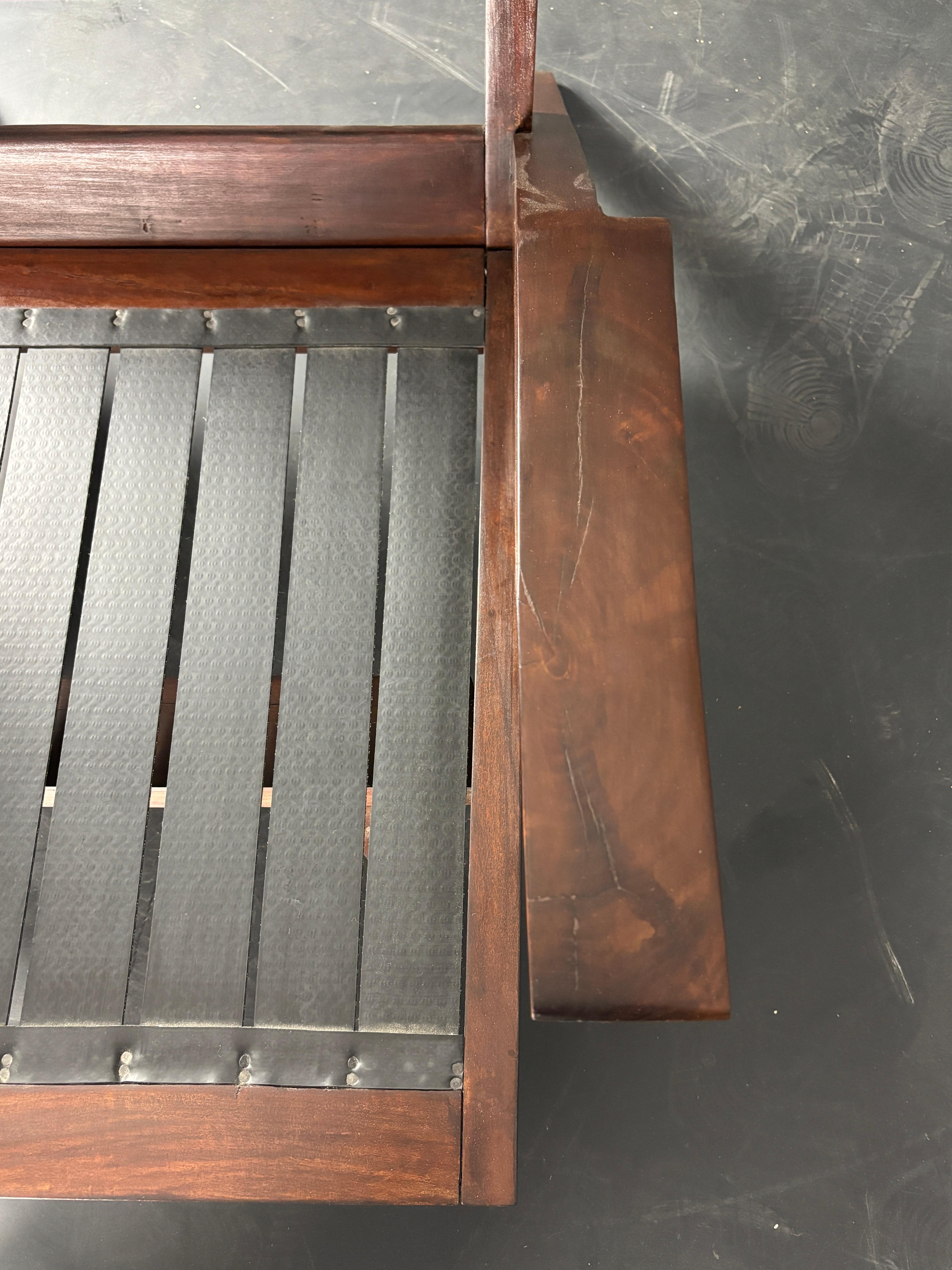 Midcentury Brazilian modernist lounge or easy chair by Acacia Gil Borsoi, 1950s For Sale 6