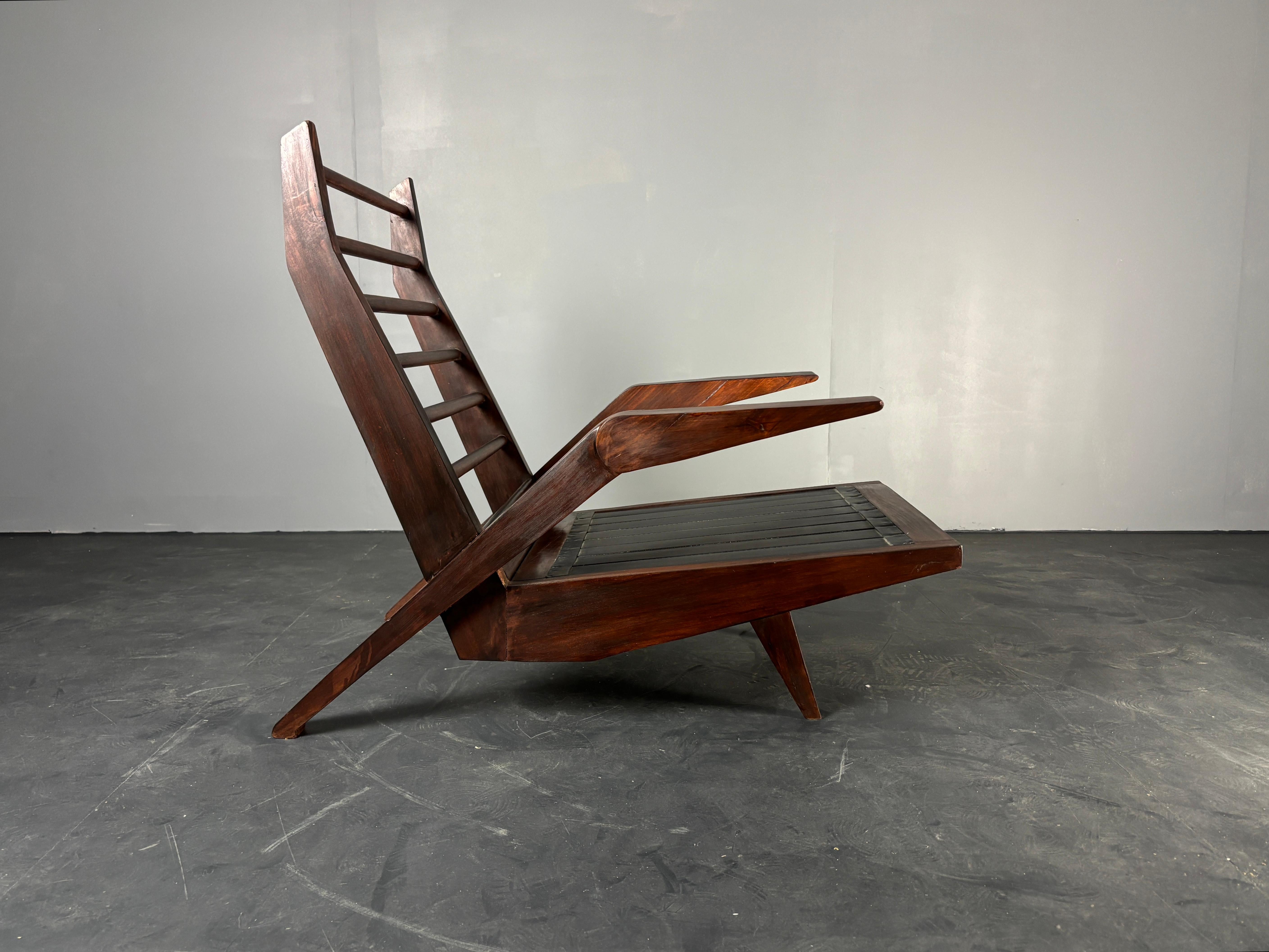 Midcentury Brazilian modernist lounge or easy chair by Acacia Gil Borsoi, 1950s For Sale 3