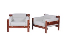 Midcentury Brazilian "Mp-51" Armchair in Jatobá by Percival Lafer, 1971