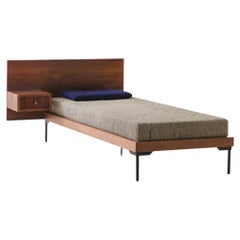 Letto da giorno in palissandro brasiliano di metà secolo di Geraldo de Barros, Unilabor, 1954 ca.