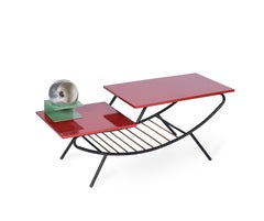 Midcentury Brazilian Side Table with Two Platforms, 1970s