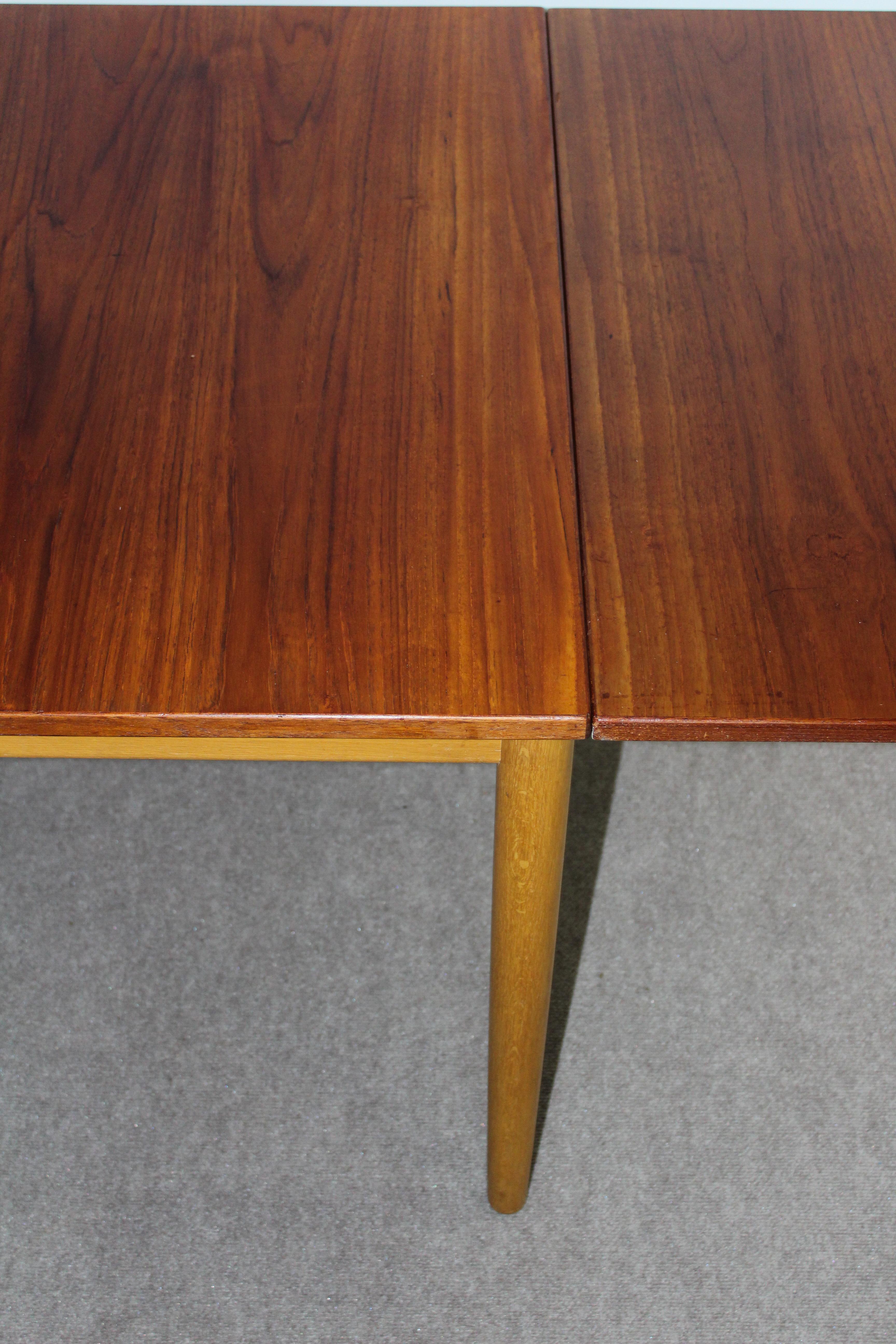 Midcentury Børge Mogensen Teak & Oak Dining Table, 1950s 2