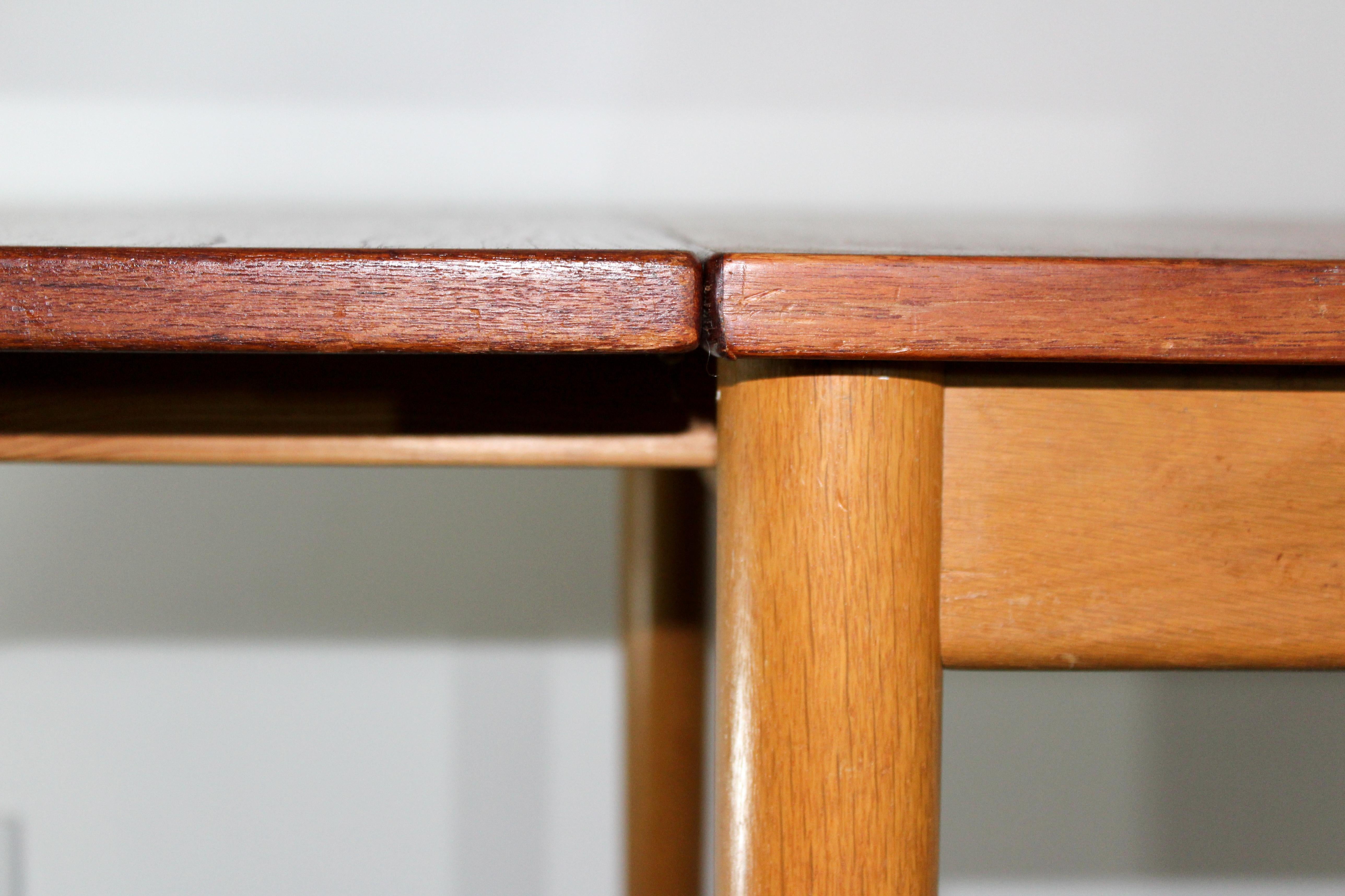 Midcentury Børge Mogensen Teak & Oak Dining Table, 1950s 5