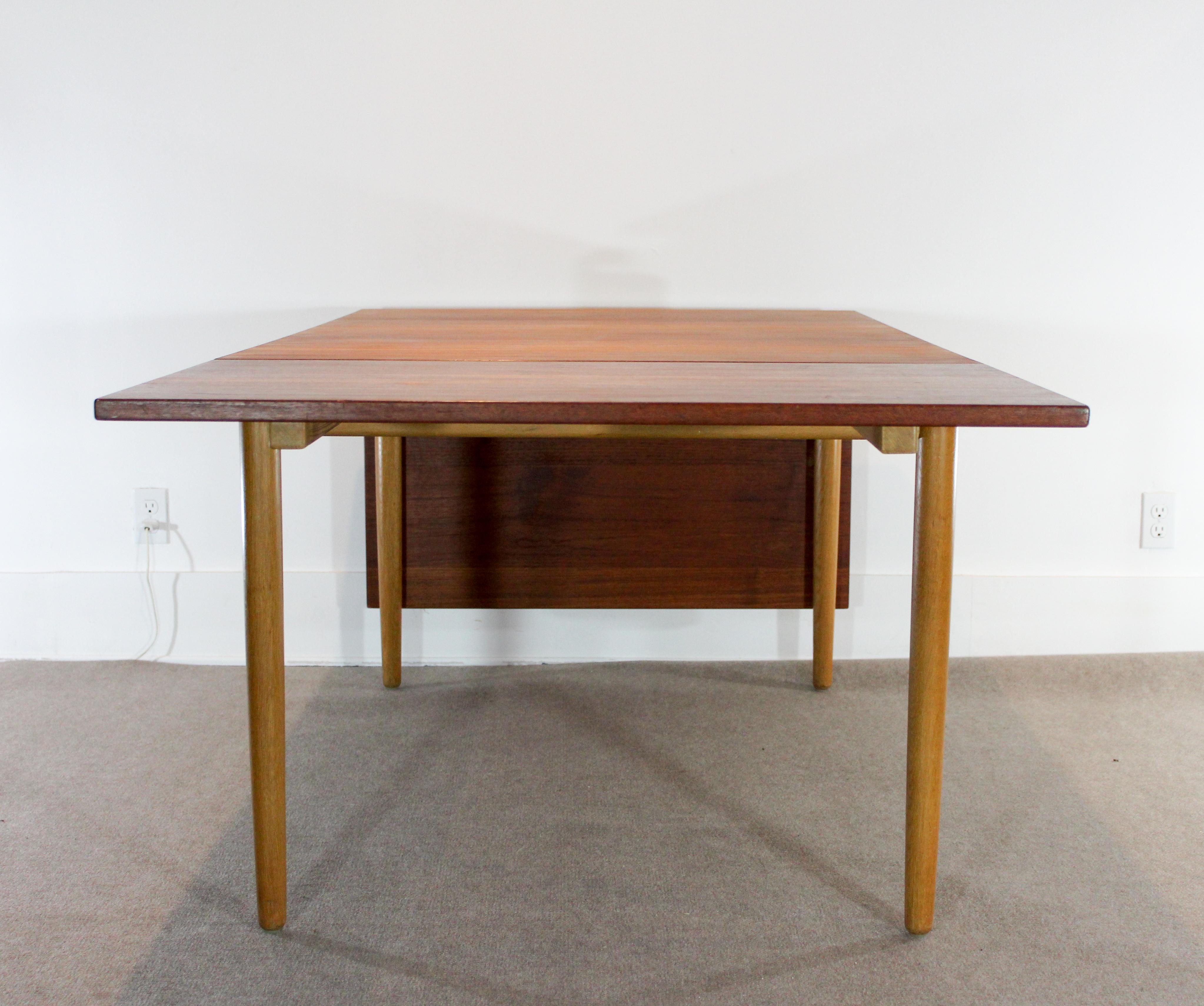 Midcentury Børge Mogensen Teak & Oak Dining Table, 1950s In Good Condition In Malmo, SE