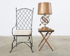 Midcentury Bronze Astrological Armillary Lamp by Frederick Cooper