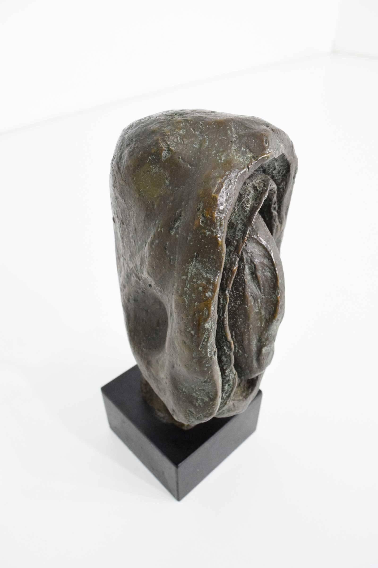 Midcentury Bronze Bust Sculpture 3