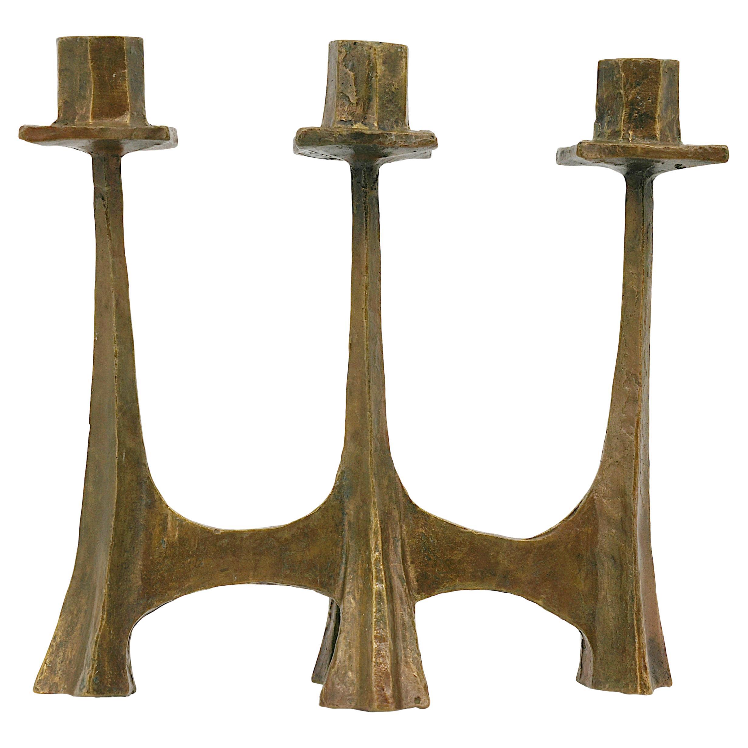 Midcentury Bronze Candelabra,  ca.1950