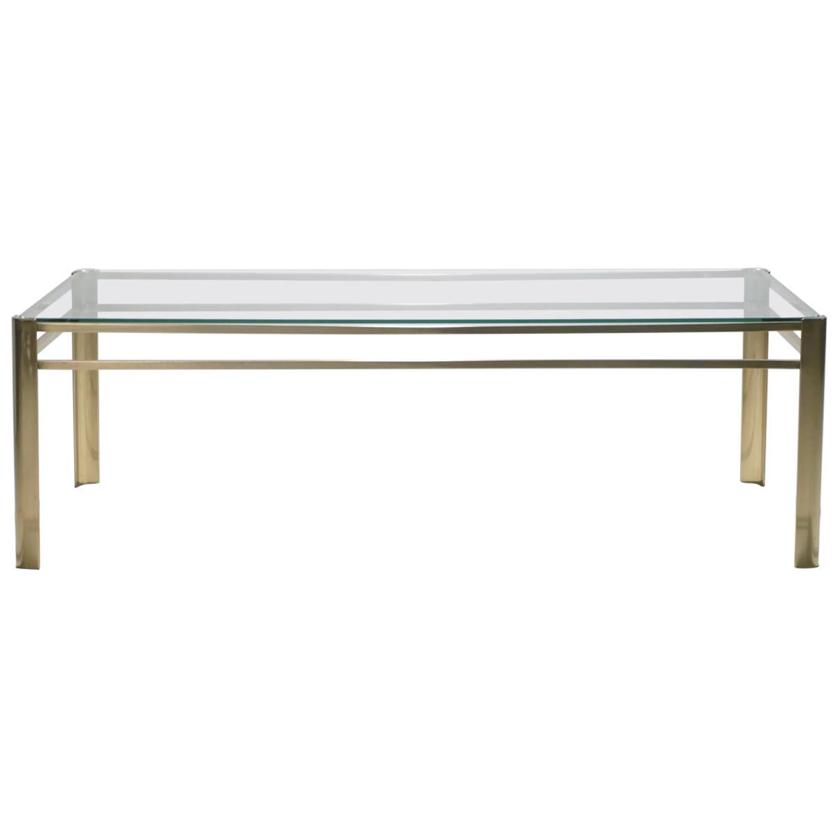 Midcentury Bronze Coffee Table by Jacques Quinet for Broncz, 1960s