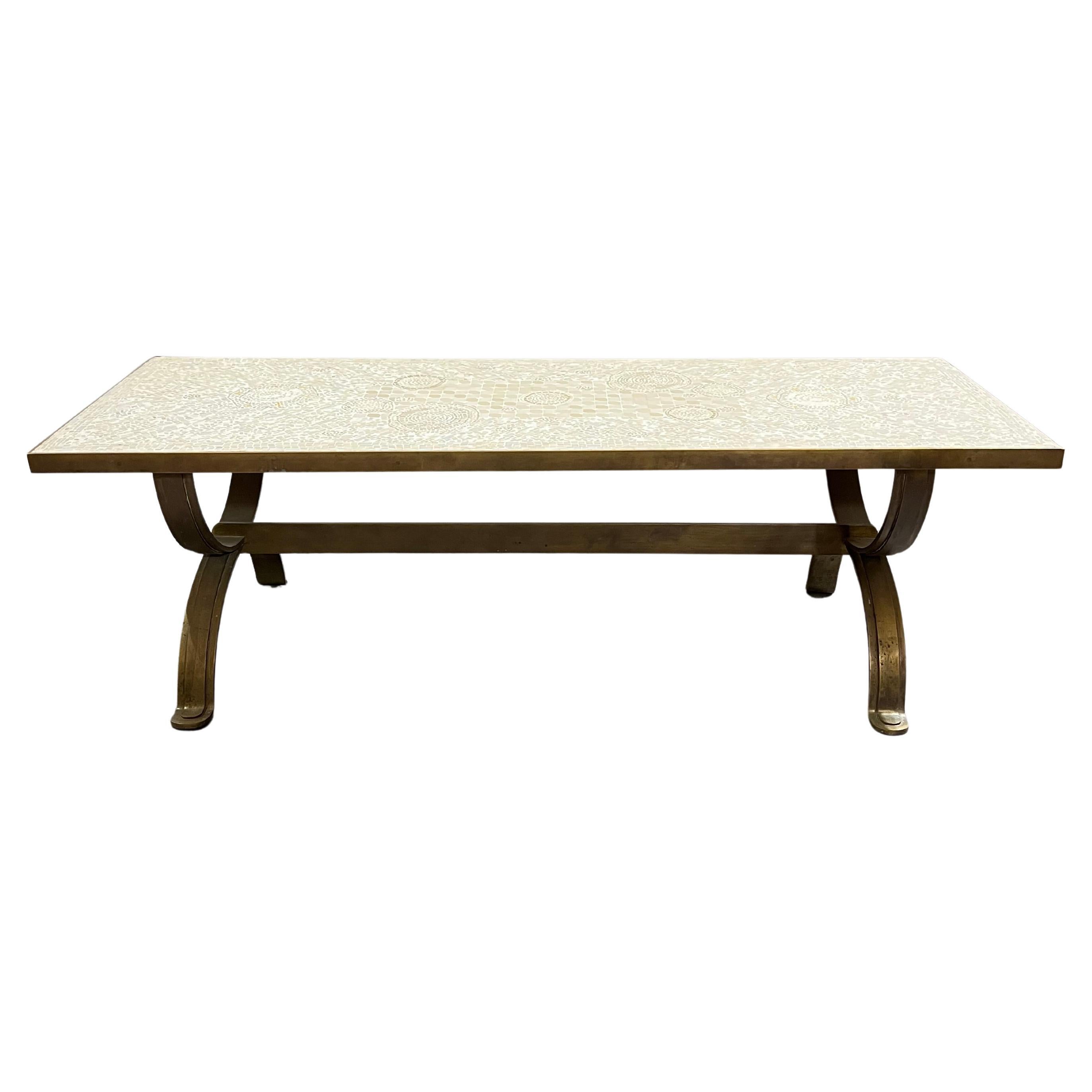 Table basse en bronze du milieu du siècle