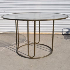 Midcentury Bronze Outdoor Indoor Patio Table by Walter Lamb and Brown J