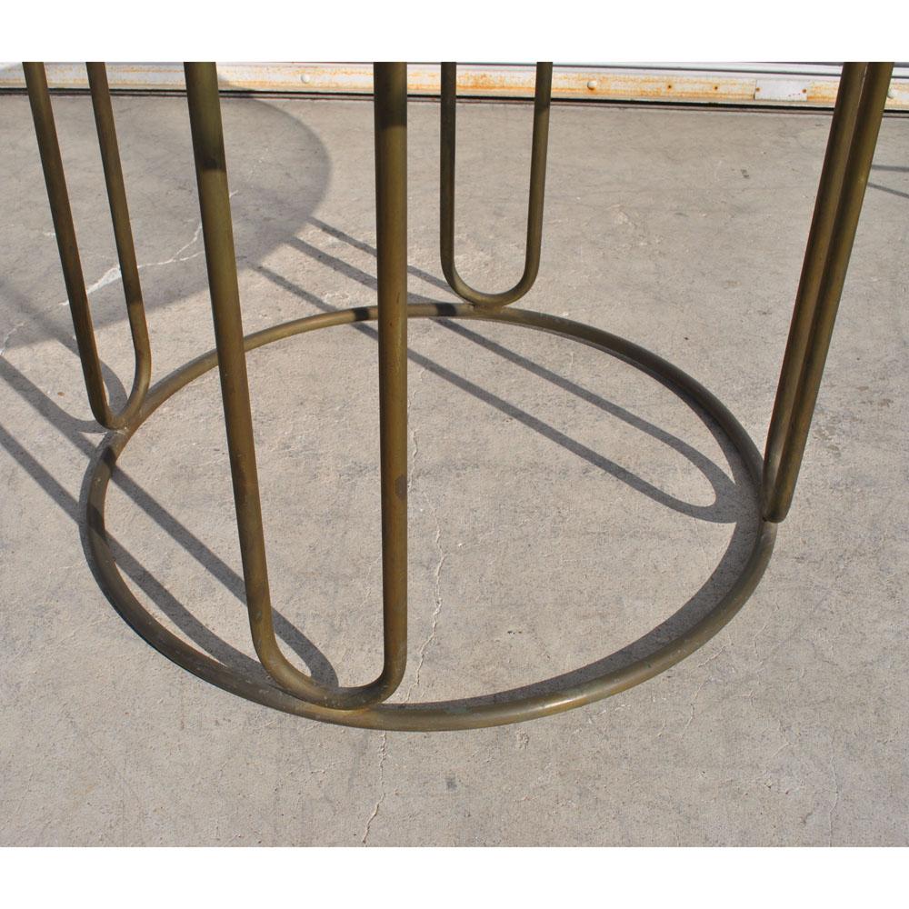 Mid-Century Modern Midcentury Bronze Outdoor Indoor Patio Table by Walter Lamb and Brown J