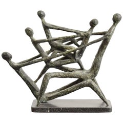 Midcentury Bronze Sculpture by Azriel Awret