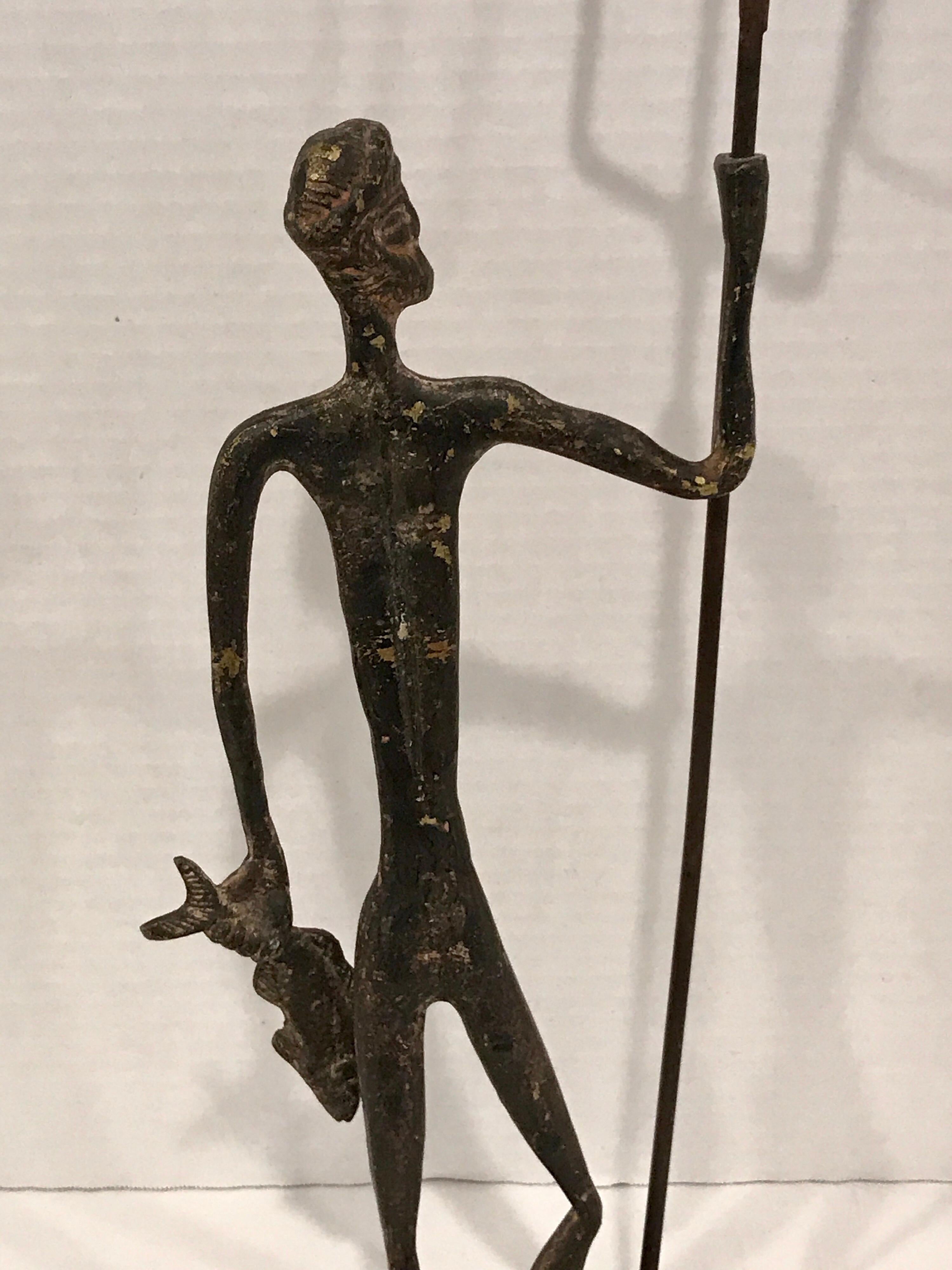 Midcentury Bronze Sculpture of Poseidon 2