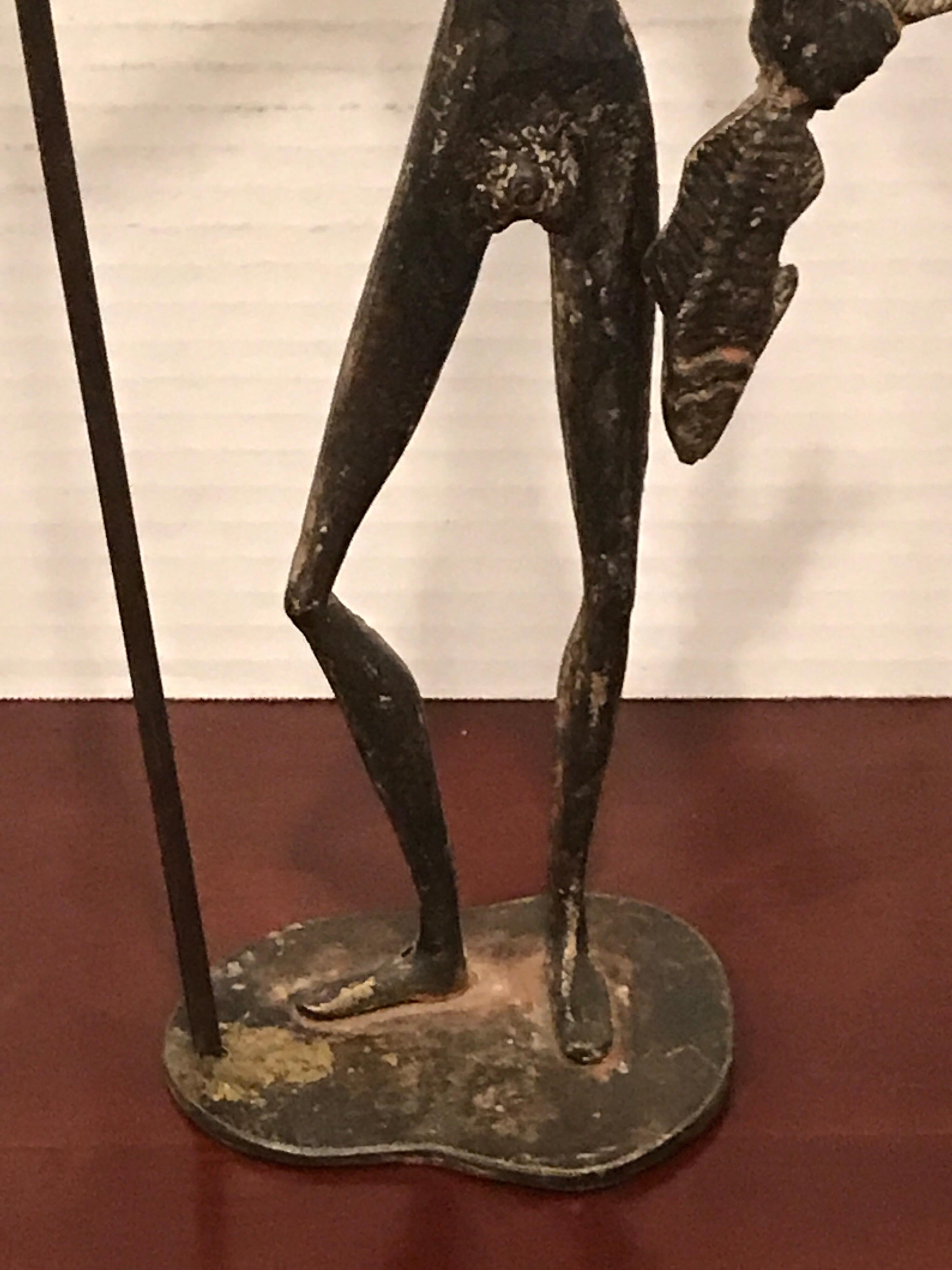 Mid-Century Modern Midcentury Bronze Sculpture of Poseidon