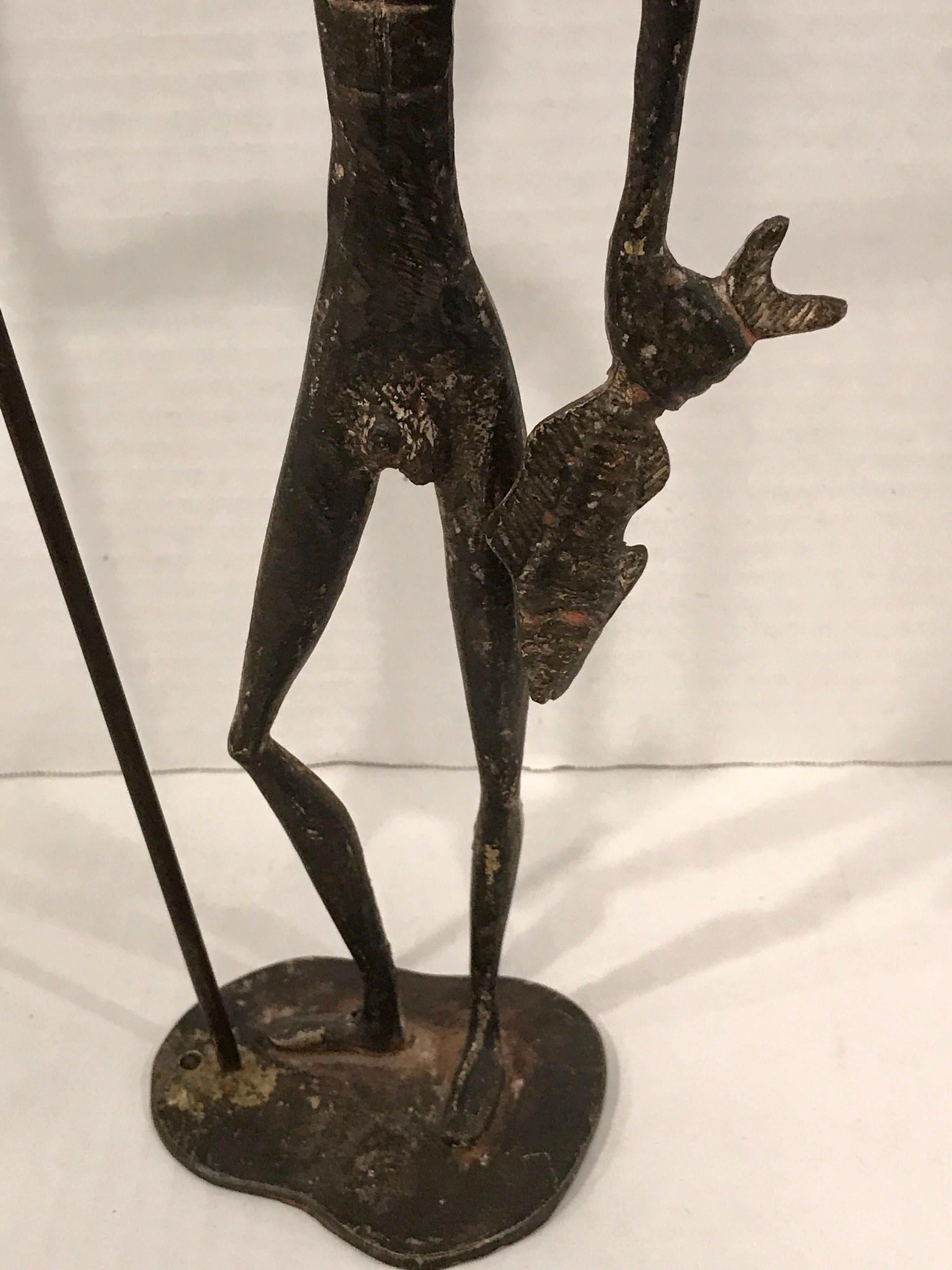 European Midcentury Bronze Sculpture of Poseidon