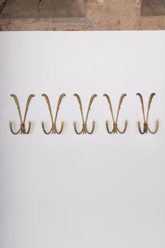 Midcentury bronze wall lights set attributed to Guglielmo Ulrich, Italy 1940