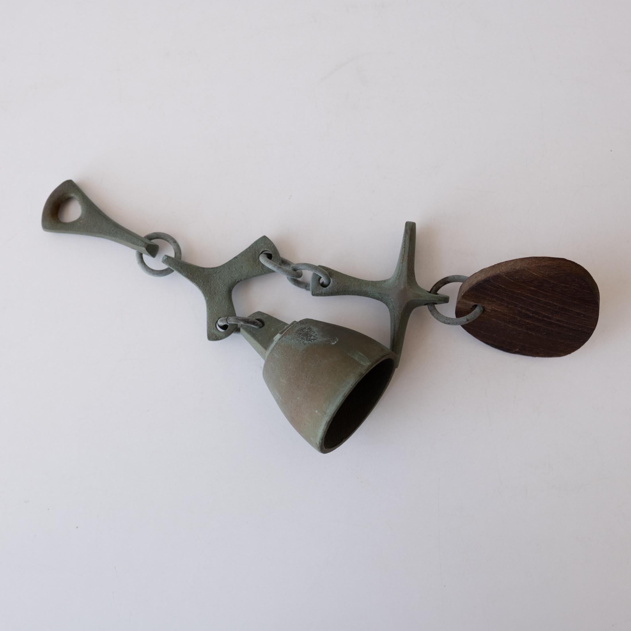 Midcentury Bronze Wind Bell, 1960s 5