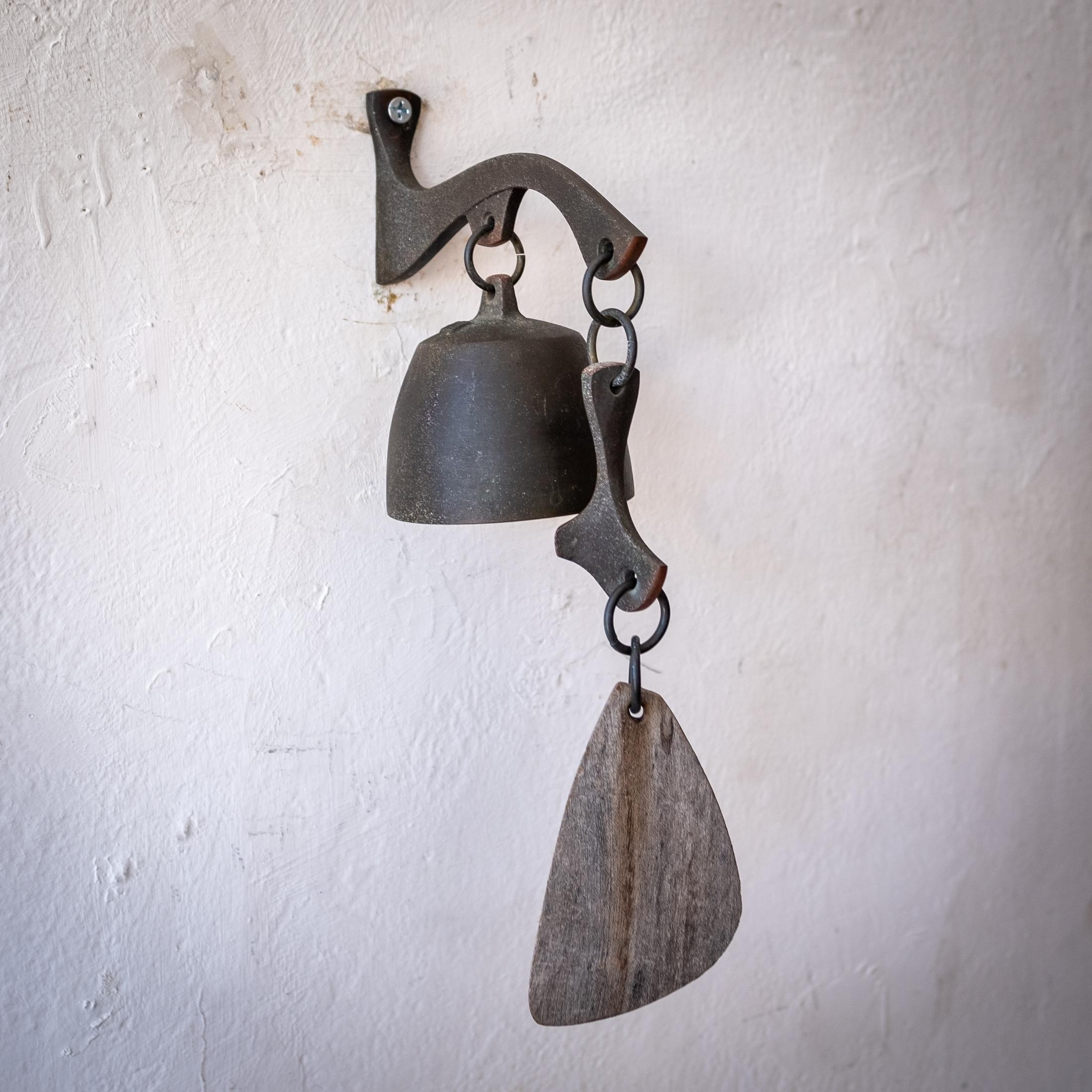 American Midcentury Bronze Wind Bell 1960s