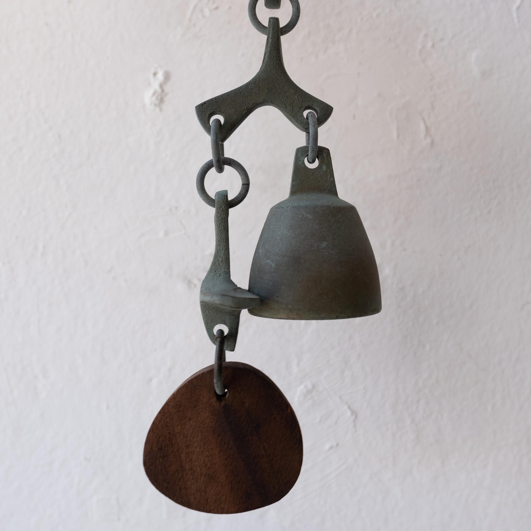 Midcentury Bronze Wind Bell, 1960s 3
