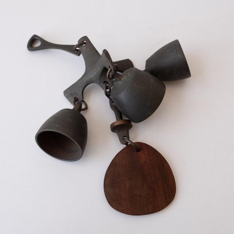 Midcentury Bronze Wind Bell Assembly 1960s For Sale at 1stDibs