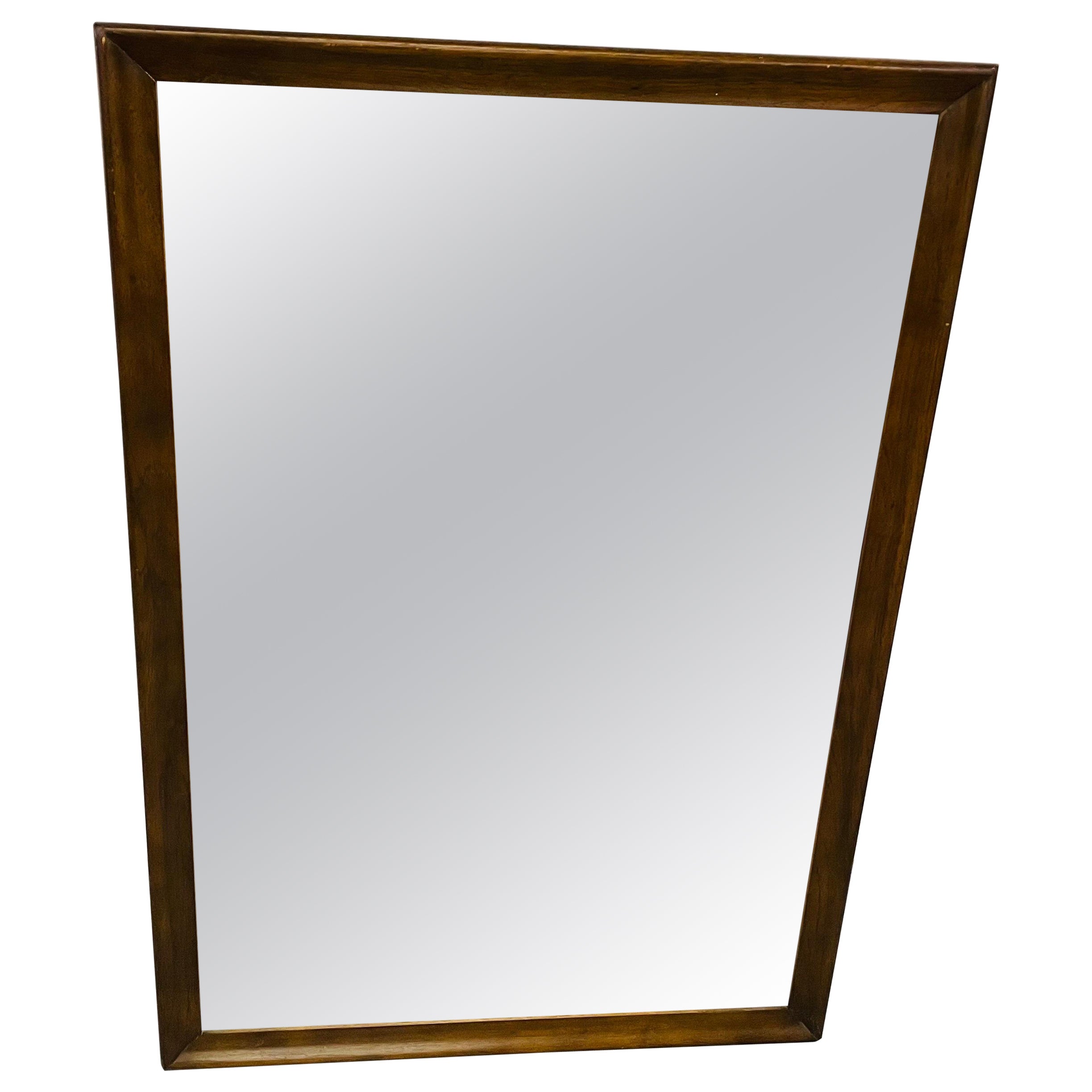 Midcentury Broyhill Saga Walnut Wall Mirror