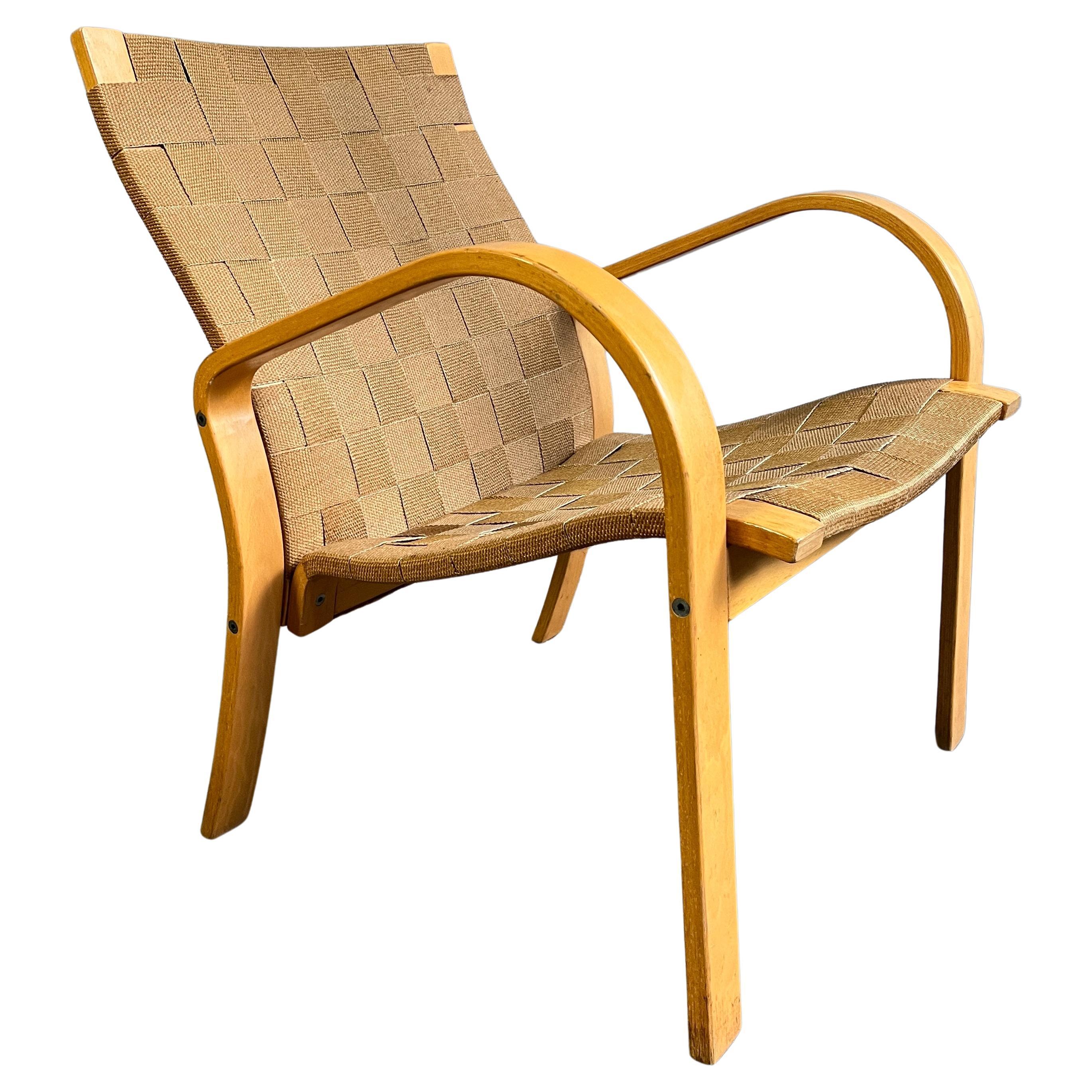 Midcentury Bruno Mathsson Bentwood Chair For Sale