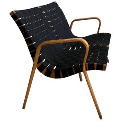 Midcentury Bruno Mathsson Swedish Bentwood Settee with Webbing