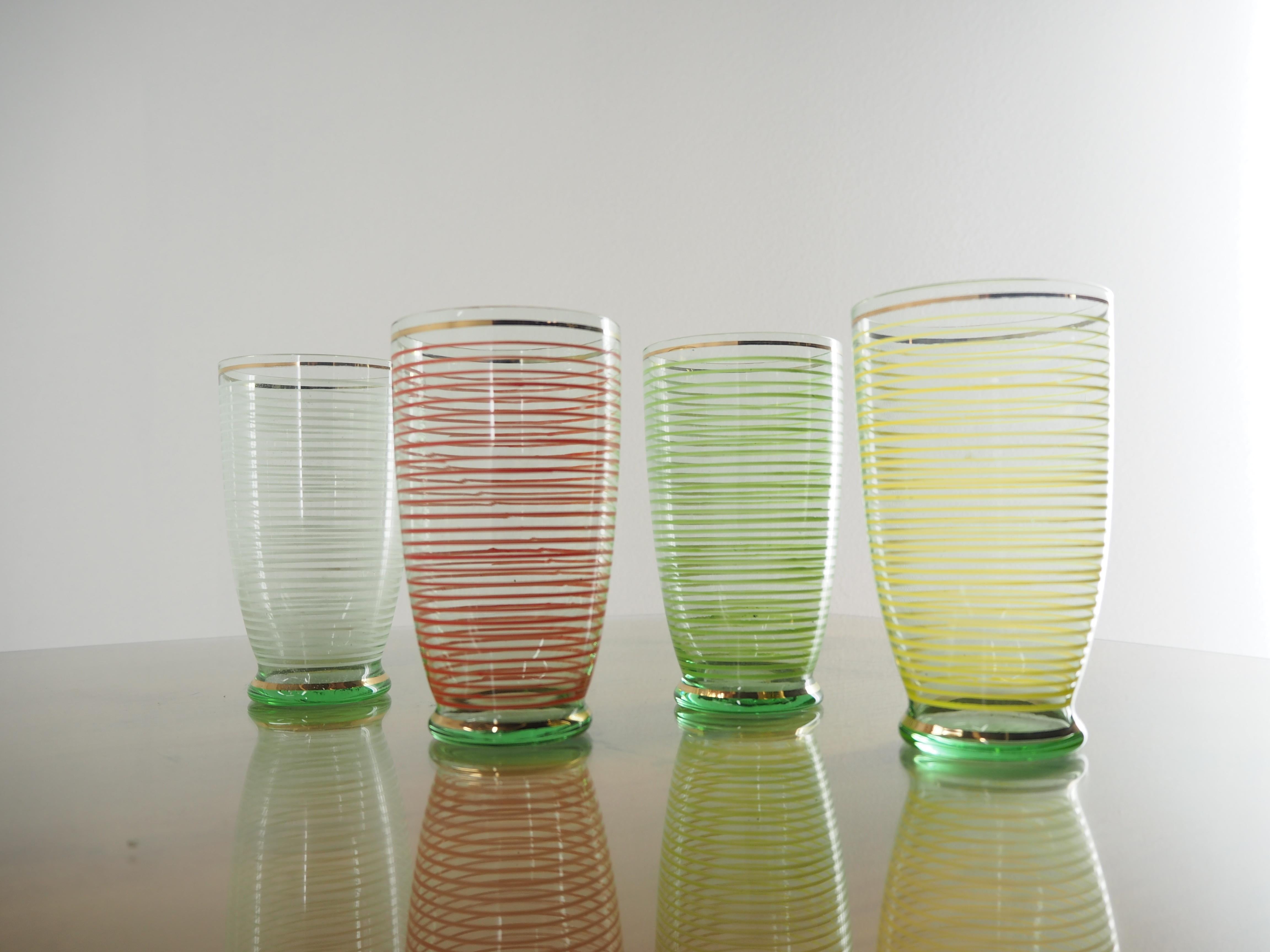 Mid-20th Century Midcentury Brussels Glasses, 1960s For Sale