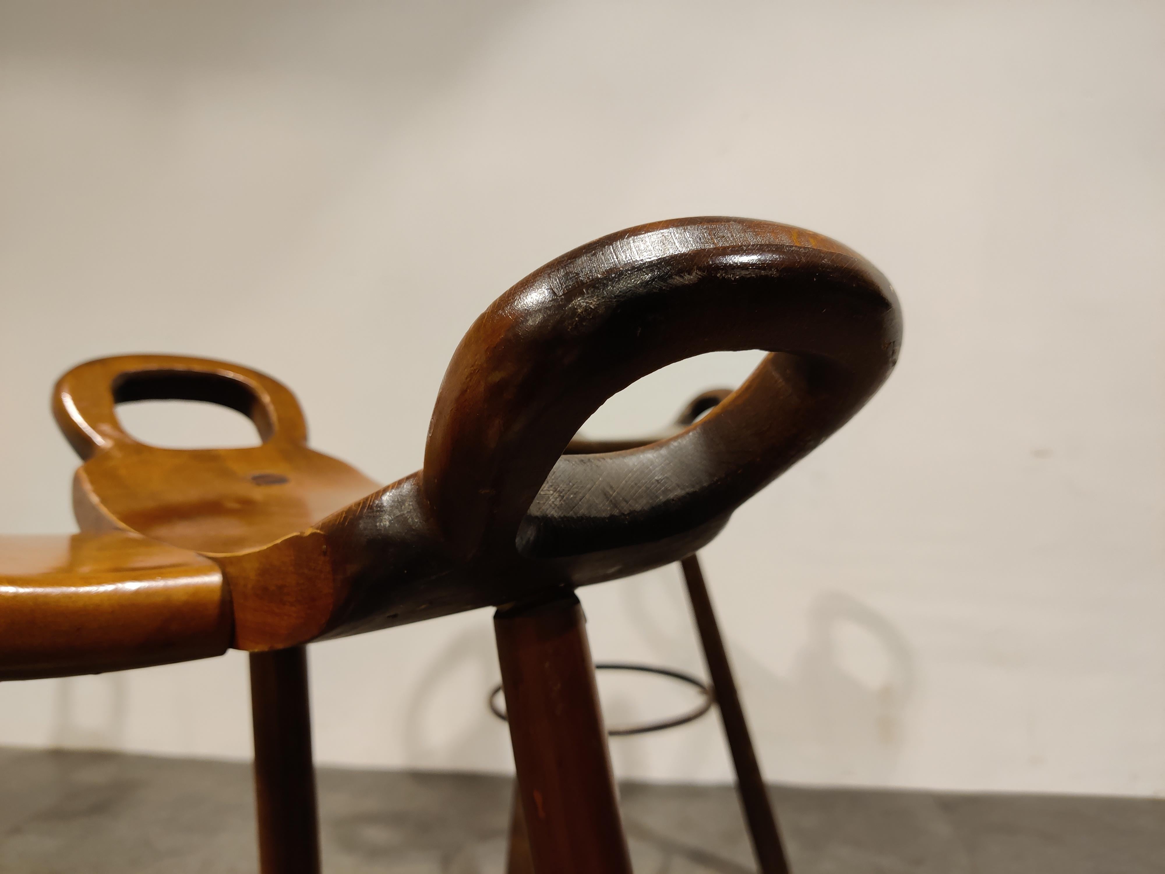 Midcentury Brutalist Bar Stools, 1960s 6