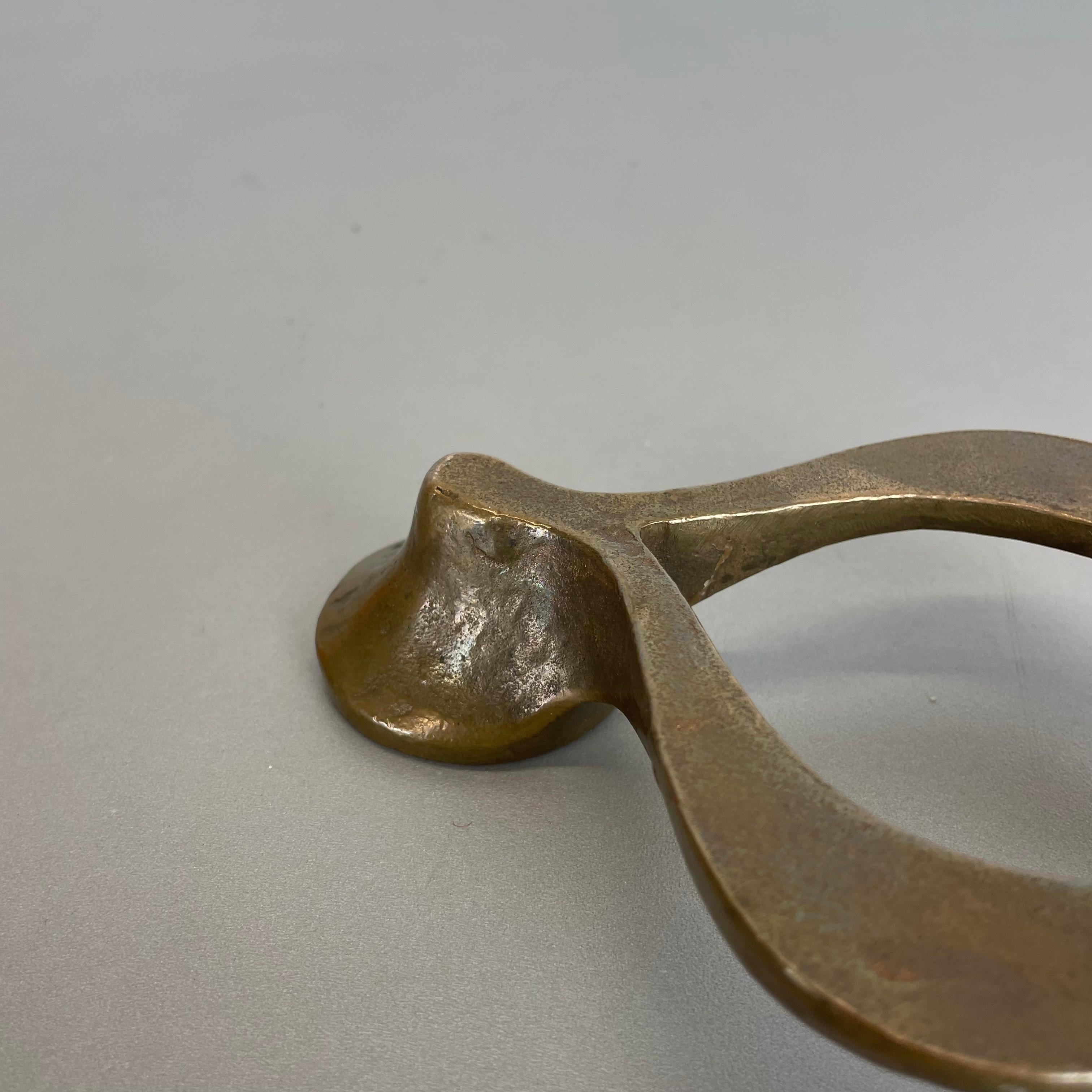 Midcentury Brutalist Bronze Candleholder by Michael Harjes, Germany, 1960s 13