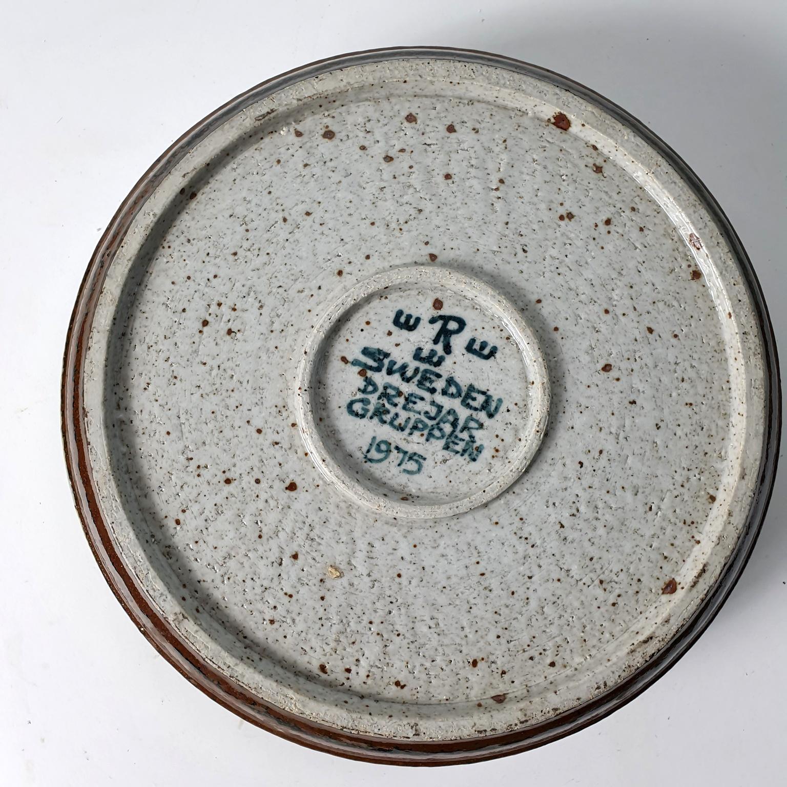 Boho Chic Ceramic Bowl by Drejargruppen for Rörstrand Sweden 1970's In Excellent Condition For Sale In Albano Laziale, Rome/Lazio