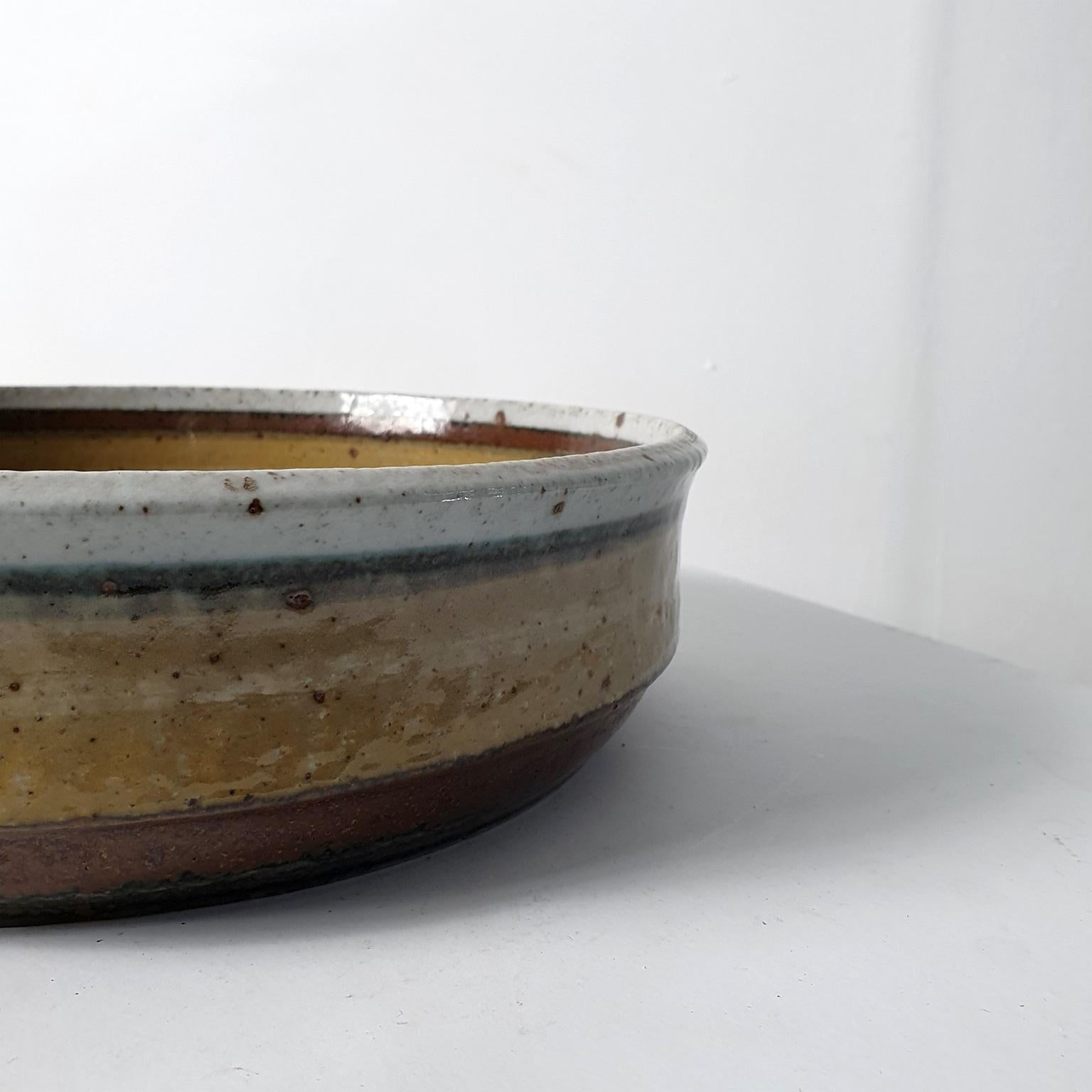Boho Chic Ceramic Bowl by Drejargruppen for Rörstrand Sweden 1970's For Sale 1