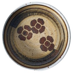 Boho Chic Ceramic Bowl by Drejargruppen for Rörstrand Sweden 1970's