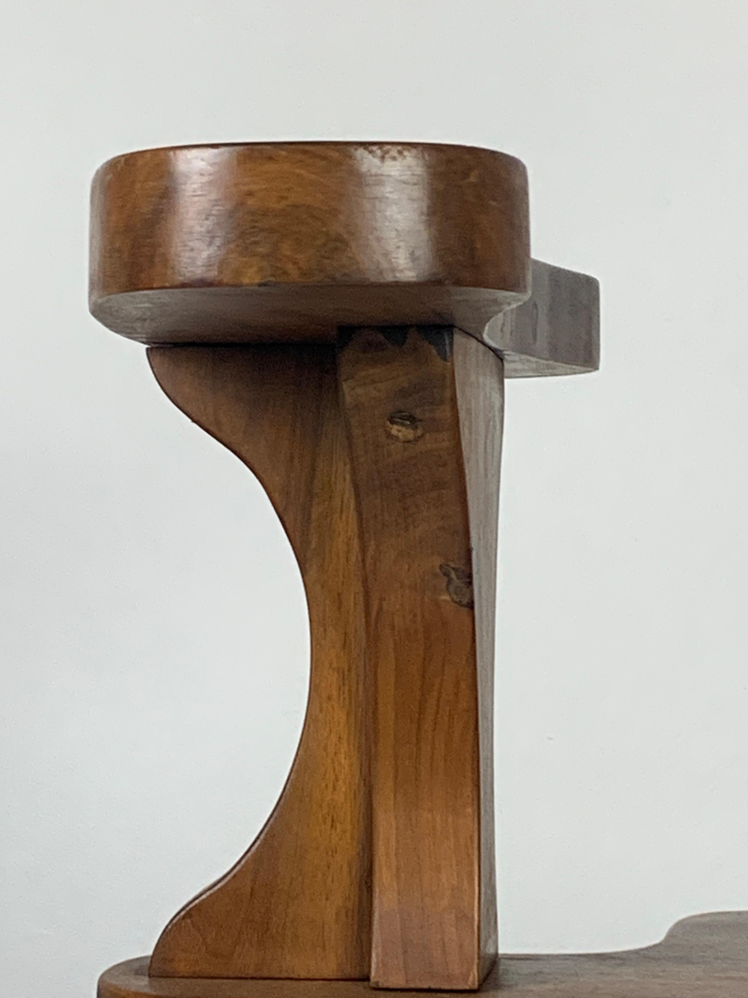 Néerlandais Fauteuil d'appoint tripode de combat ou de conversation brutaliste du milieu du siècle dernier, néerlandais 1950