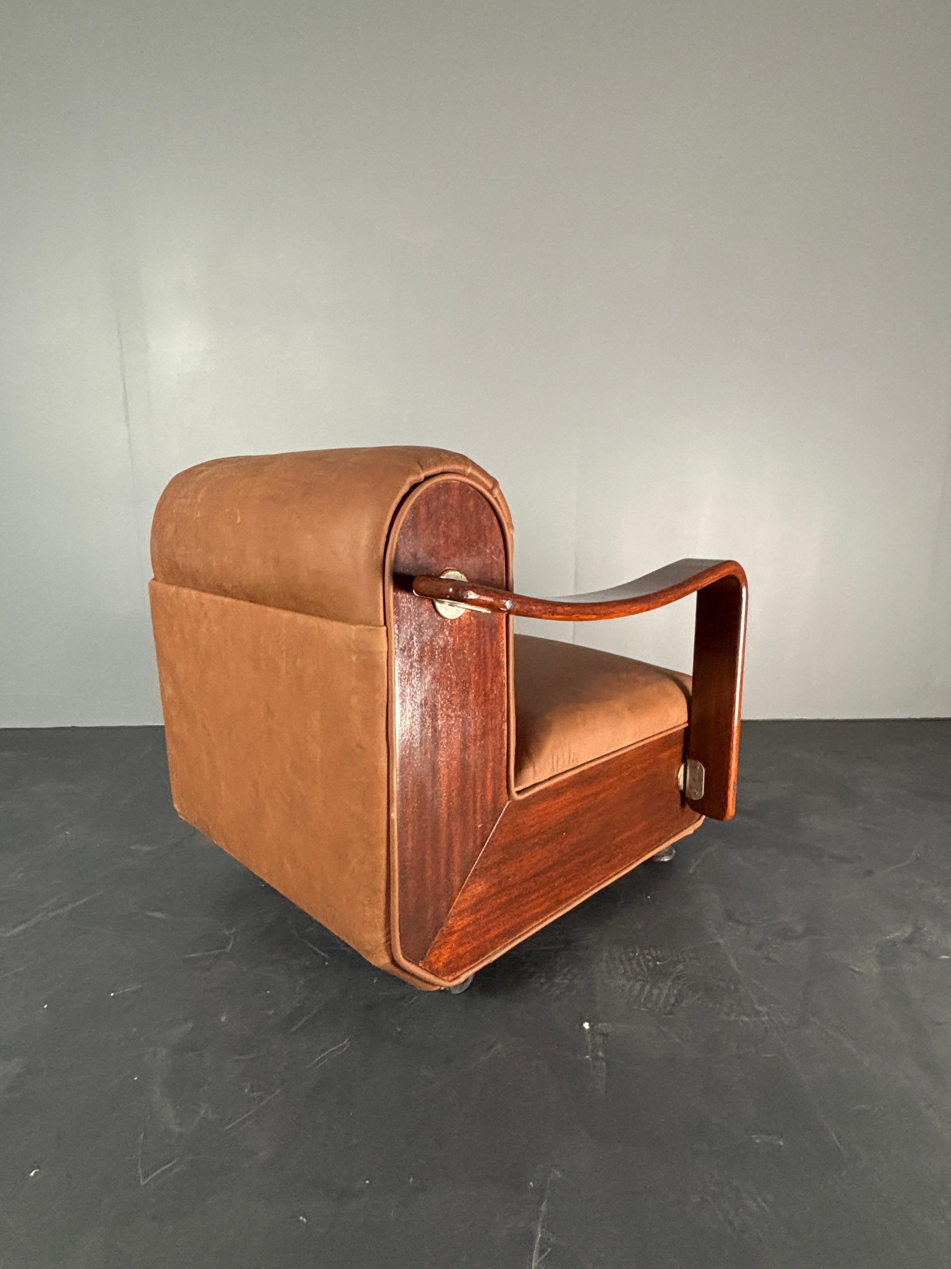 Midcentury brutalist embassy lounge or easy low club chair, 1960s For Sale 7