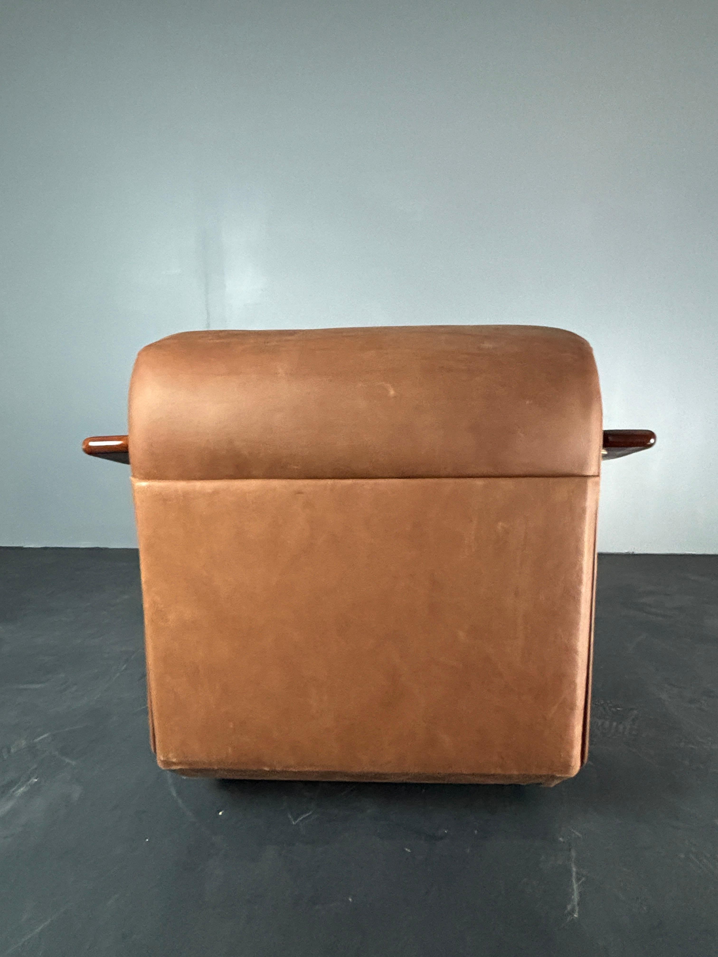 Midcentury brutalist embassy lounge or easy low club chair, 1960s For Sale 9